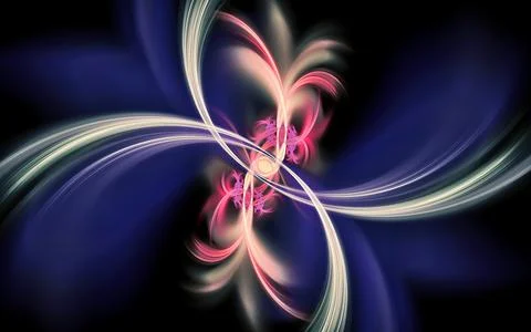 Digital generated image in the form of abstract geometric shapes of various s Stock Illustration