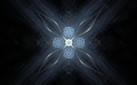 Digital generated image in the form of abstract geometric shapes of various s Stock Photos