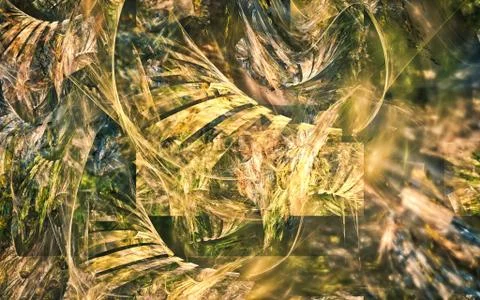 Digital generated image in the form of abstract geometric shapes of various s Stock Photos