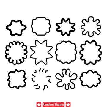 Digital Geometric Ensemble  Pixel perfect Vector Shapes for High tech and D.. Stock Illustration