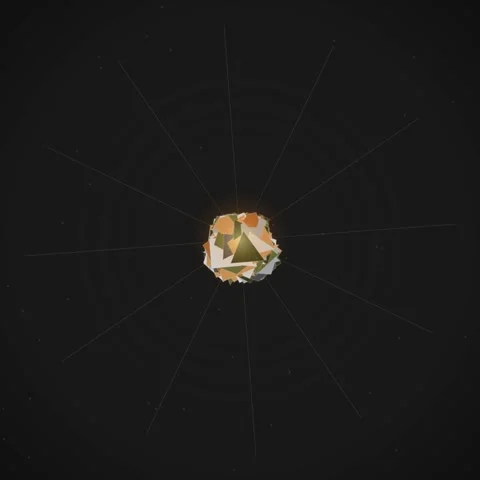 Digital geometric pattern burst: Falling abstract white squares on black sc.. Stock Footage 345690006