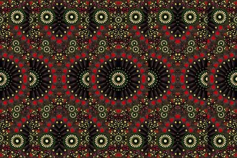 Digital Geometric Pattern Illustration