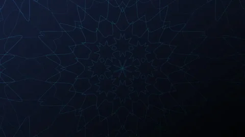 Digital geometric pattern motion background with intricate glowing lines Stock Footage 315400860