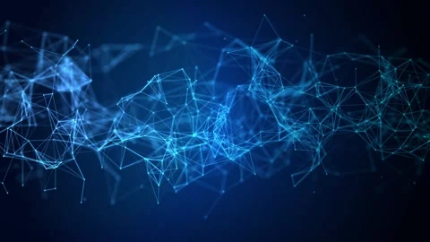 Digital geometric plexus background with connected particles and futuristic. Stock Footage 313836884