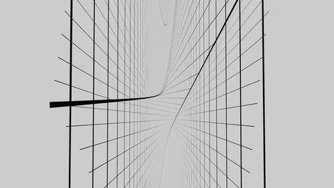 Digital geometric visuals. decorative minimal style - abstract silhouettes. Stock Footage 121890915