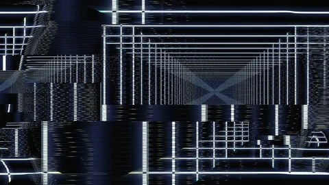 Digital Geometrical Errors Data Code Noise Background Stock Footage 209974060