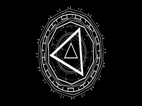 Digital geometrical shape transition 動画素材 72655602