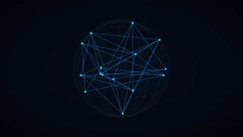 Digital geopolitical Earth globe rotating in 3D with glowing global airline.. 스톡 동영상 346188028