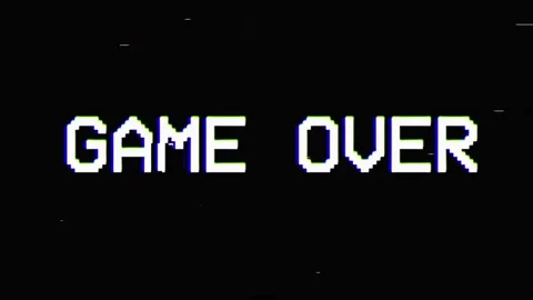 Digital glitch 8-bit pixel text animation with distortion effect looped Stock Footage 303392463