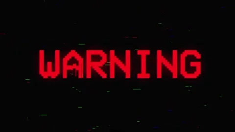 Digital glitch 8-bit pixel text animation with distortion effect looped Stock Footage 303392605