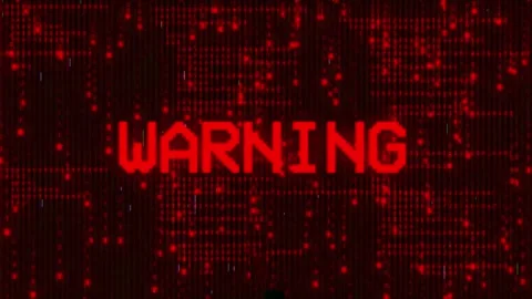 Digital glitch 8-bit pixel text animation with distortion effect looped Vídeo Stock 303400276