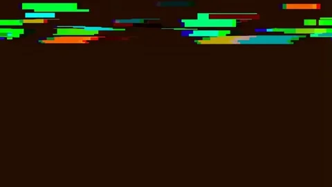 Digital Glitch Abstract Background: Futuristic Cyberwave Data Stream Animatio Stock Footage 342159892