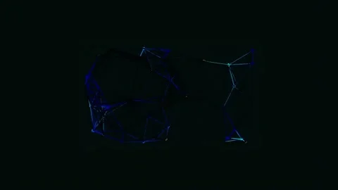 Digital glitch animation background for tech, modern, sci-fi interfaces Stock Footage 342160624