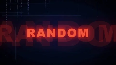 Digital glitch animation with glowing red random text on a dark blue Stock Footage 336772100