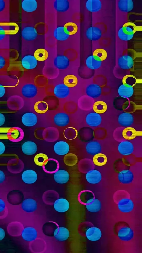 Digital Glitch Art 4K Vertical — VJ Overlay Distortion Loop Stock Footage 329678448