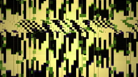 Digital glitch art pixelated pattern. Stock Footage 334519645