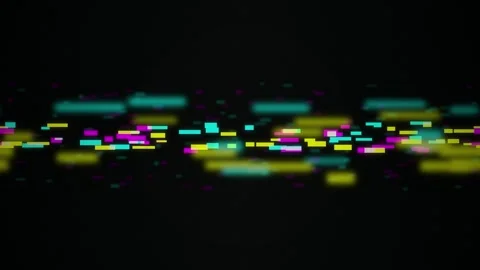Digital glitch artifacts seamless loop motion background Stock Footage 344517932