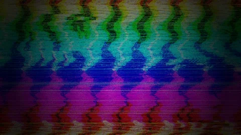 Digital Glitch Background 4K — Bad TV Distortion VJ Asset Video stock 329800491