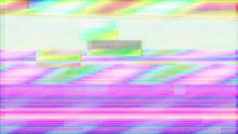 Digital Glitch Background 4K — Bad TV Distortion VJ Asset Stock Footage 329800796
