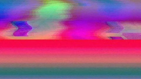 Digital Glitch Background 4K — Bad TV Distortion VJ Asset Stock Footage 329845422