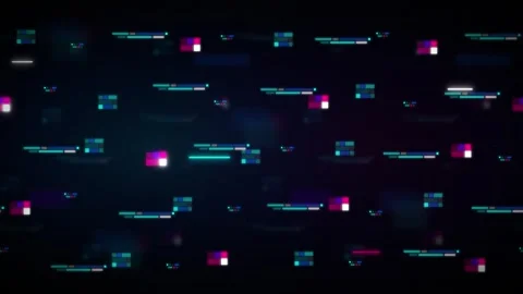 Digital glitch background, with abstract data, stream and cybernetic, pixel.. Stock Footage 337565411