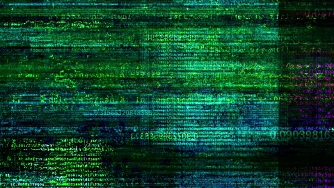 Digital Glitch Code. Including Sound Glitch Effects Stock Footage 128259752
