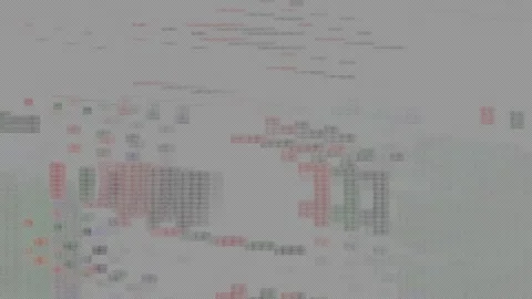 Digital Glitch colour shift interference Alpha Transparent Overlay loop Stock Footage 336294526