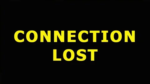 Digital Glitch Connection Lost Message with Swirling Abstract Effect in Dar.. Stock Footage 343414752
