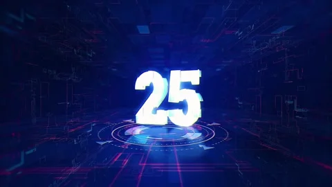 Digital-glitch-countdown-30-sec-horizontal-background Stock Footage 320790837
