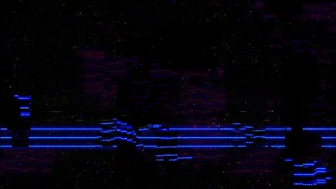 Digital glitch damaged effect Stock Footage 288864672