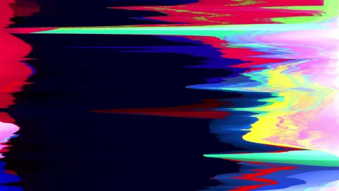 Digital Glitch Distortion Effect Background Stock Footage 341802569