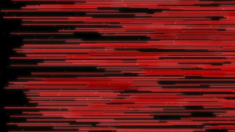 Digital glitch effect: Abstract red and black data stream background loop Stock Footage 336772382