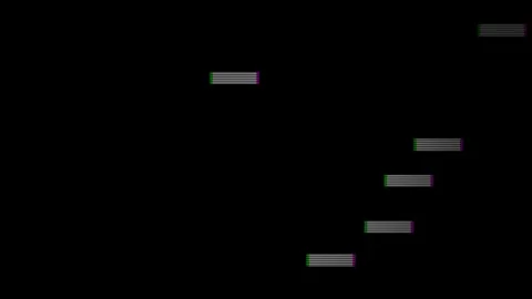 Digital Glitch Effect and Noise Distortion on Black Background 库存影片 337444958