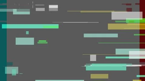 Digital glitch effect background with distorted horizontal lines and colorf.. Stockillustratie