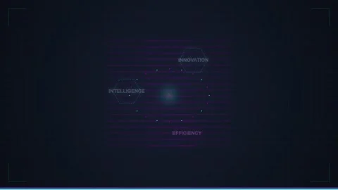 Digital Glitch Effect with Blue Binary Code and Futuristic Grid Background Stock Footage 348421527