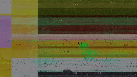 Digital glitch effect Cyber security Virus code hack concept. Error signal Stock Footage 295176149