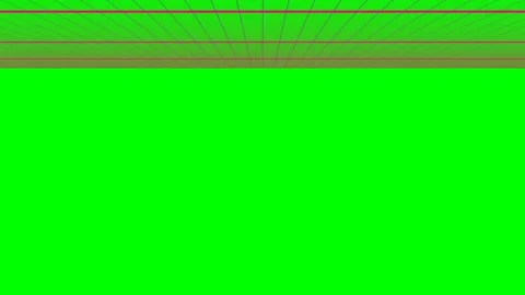 A digital glitch effect featuring a bright green screen with red lines Stock Footage 341839585