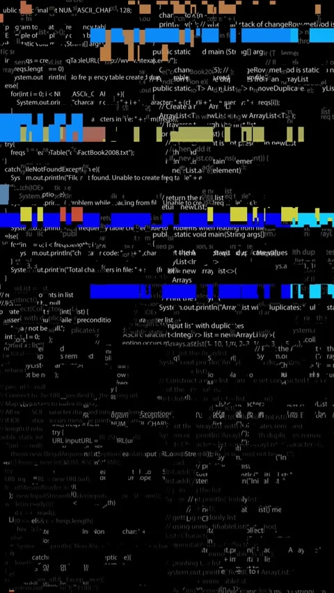 Digital glitch effect noise Computer Screen Code, Glitch Effect, Error System Stock Footage 295970670