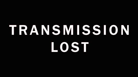 Digital Glitch Effect with Red Transmission Lost Text in Dark Background Video stock 343478674