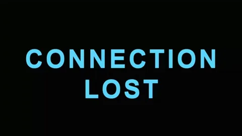 Digital Glitch Effect Text Connection Lost During Network Failure Abstract .. Video stock 343414880