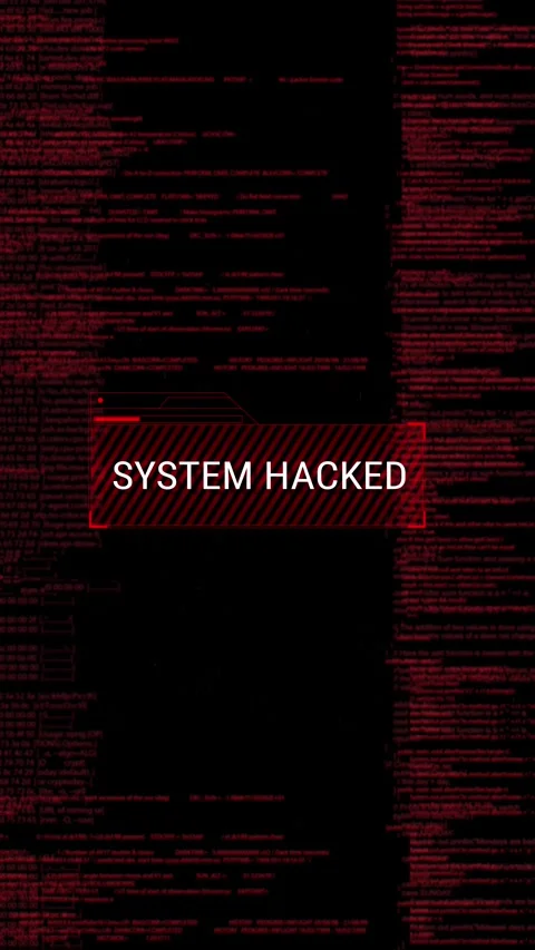 Digital Glitch Error Screen Cyber Code System Distortion contrast corrupted code Stock Footage 341905082