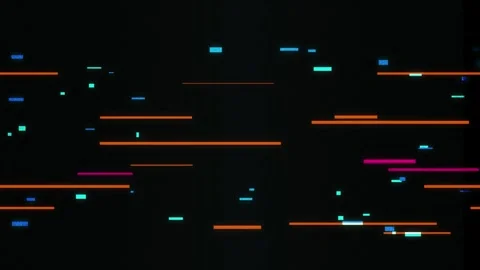 Digital glitch neon lines seamless loop motion background Stock Footage 344517810