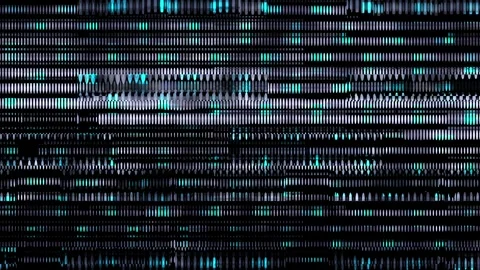 Digital glitch noise background with blue data interference pattern Stock Footage 343616679