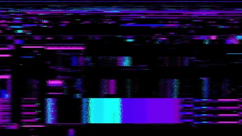 Digital glitch overlay video background with abstract futuristic shape and Stock Footage 347354725