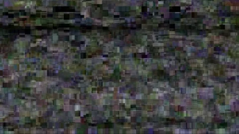 Digital Glitch: Pixelated Noise on Screen Vídeos de archivo 280316449