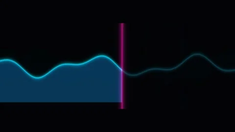 Digital Glitch Progress Chart Seamless Loop Stock Footage 341755213