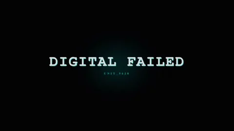 Digital Glitch Screen Failure Error Message on Black Background Stock Footage 331568252