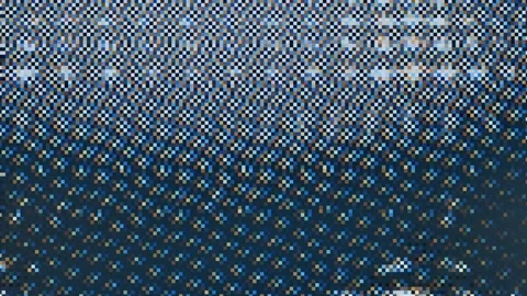 Digital glitch screen with pixel noise and signal distortion Vídeo Stock 336776337