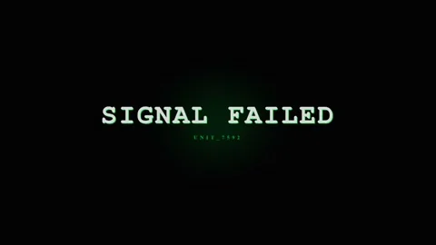 Digital Glitch Signal Failed Screen with Binary Code Overlay Stock Footage 331568384