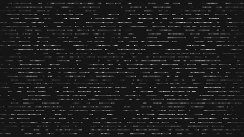 Digital Glitch Static Lines on Black Background Stock Footage 340493099